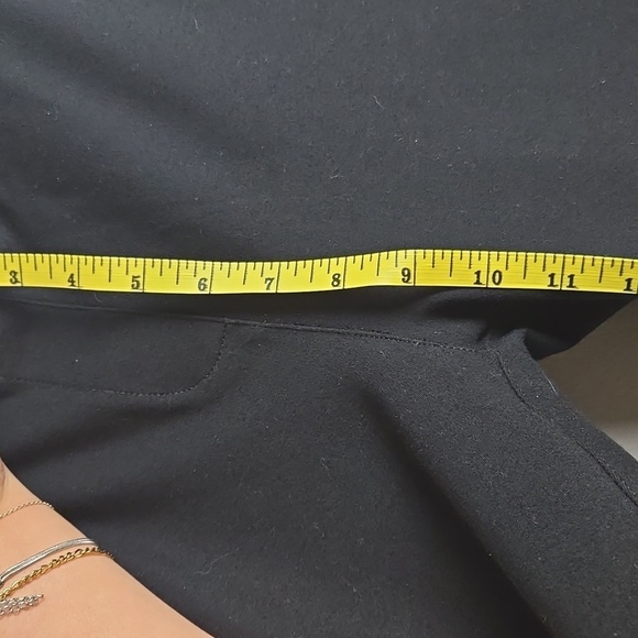 Betabrand-Classic Dress Pant Yoga Pant Bootcut in Black-Size Petite Large - Picture 13 of 17